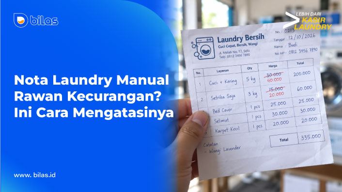 Manipulasi Nota Jadi Momok Bisnis Laundry! Ini Cara Mencegahnya!