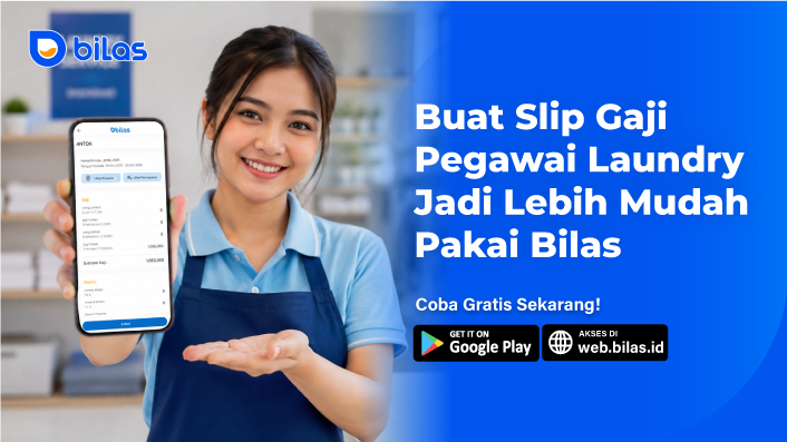 slip gaji pegawai laundry, aplikasi laundry, manajemen laundry, Bilas, slip gaji otomatis, gaji pegawai laundry, absensi pegawai laundry, penggajian laundry, aplikasi kasir laundry, sistem penggajian, tunjangan pegawai laundry, bonus pegawai laundry, komisi pegawai laundry, HRD laundry, pengelolaan pegawai laundry, software laundry, usaha laundry modern